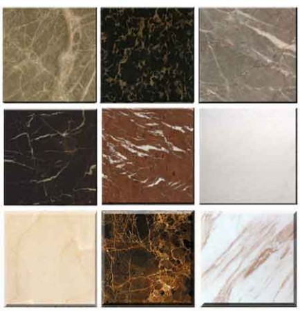 Marble tiles